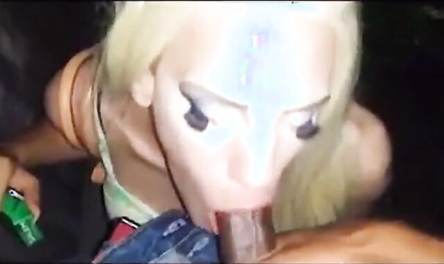 Crossdresser Amateur Blows BBC in Interracial Video