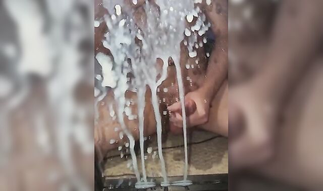 Gay Solo: Mirror Hyperspermia Cum