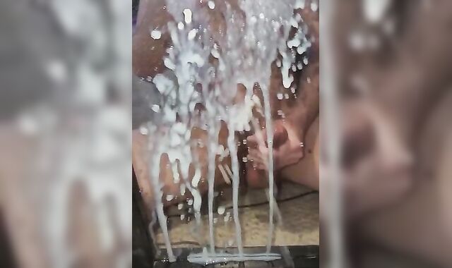 Gay Solo: Mirror Hyperspermia Cum