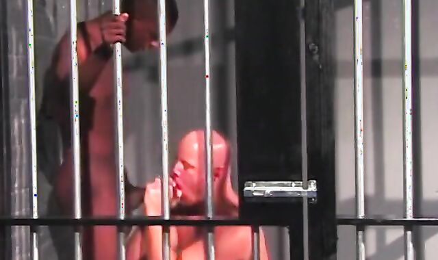 Pallid White Dude Ass Fucked In Prison By Two Black Thugs