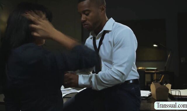 Fucking my horny TS secretary while im not busy