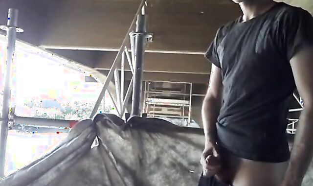 Construction Cock: Outdoor Handjob 2