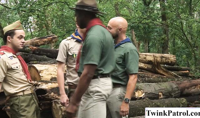 We got caught by our scout Master