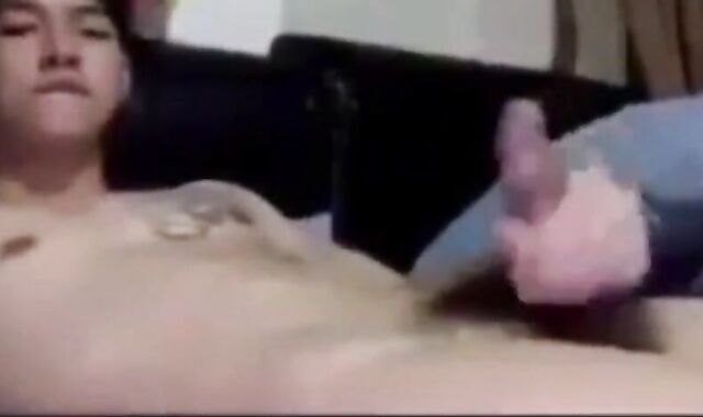 Asian Twink Jerks Off on Cam 2