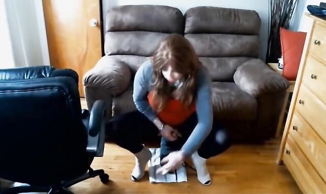 Huge Anal Toy Play for Crossdresser 2