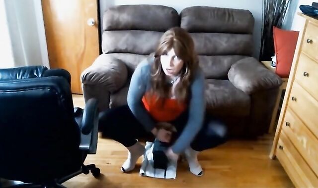 Huge Anal Toy Play for Crossdresser 2