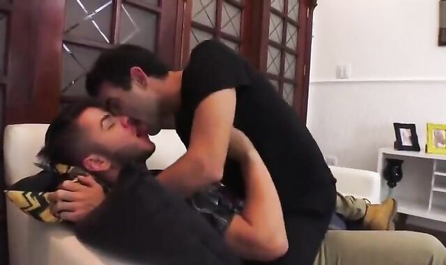 Brazilians Guys Deep Tongue Kissing Tongue Sucking