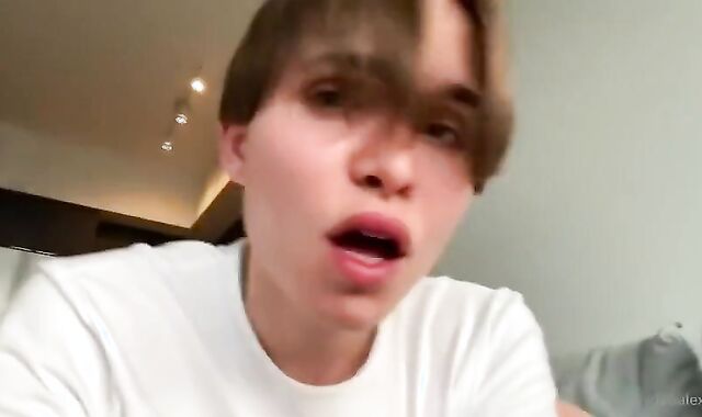18: Cute Twink Riding Dildo
