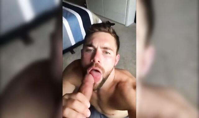 Sucking a Thick Cock - Amateur Hunk Blowjob 4