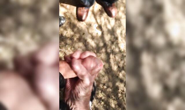 Old Men Wank Young Cock Outdoors 3