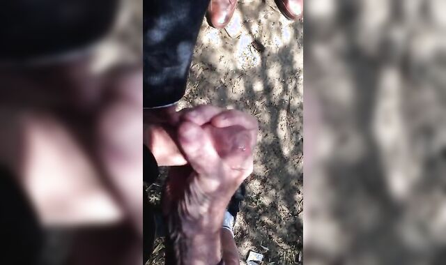 Old Men Wank Young Cock Outdoors 3
