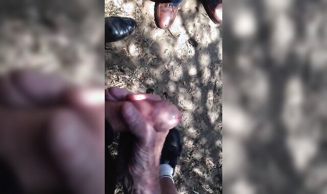 Old Men Wank Young Cock Outdoors 3