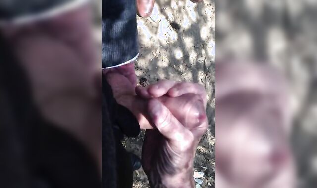Old Men Wank Young Cock Outdoors 3