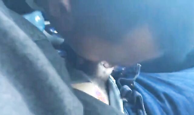 Twink Sucks Big Cock in a Car