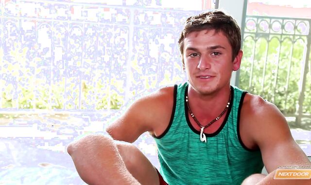 Next Door Masculine: Railing High with the Surfing Boy, Justin