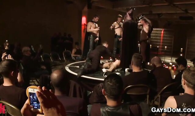 Muscle Stud Public Gangbang Party