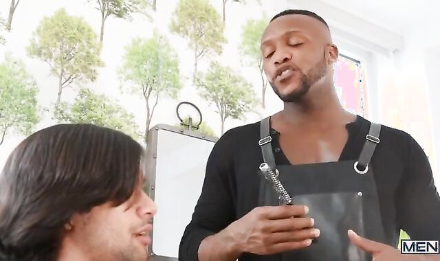The Barber Job. wondrous gay Lovemaking