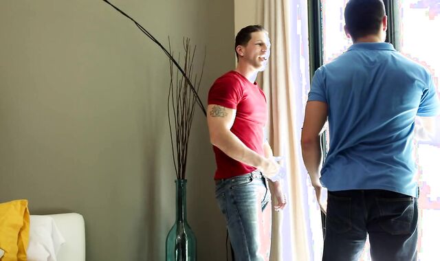 Next Door Wet: Sleek Three's Public Douche