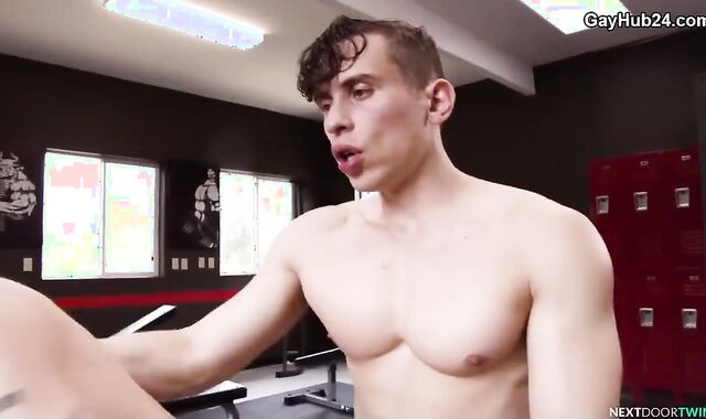 queer Fuckfest In The Gym. nectar On Face