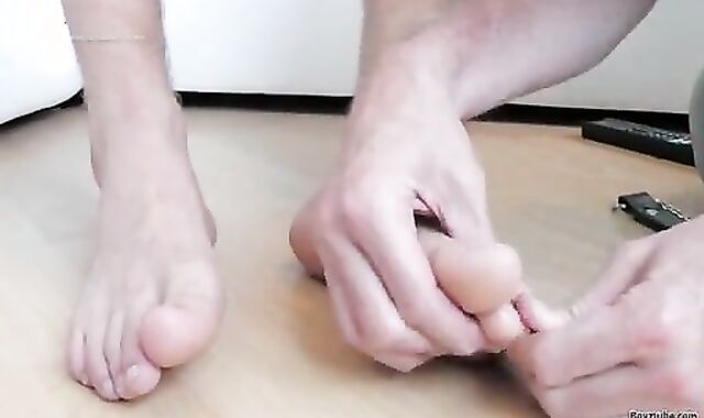 youthfull slavemaster With His elder bondman