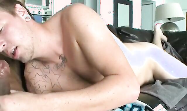Tatted Milky teenie Takes A yam-sized darksome spear