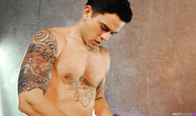 NextDoorRaw - Inked caucasian queer lusts jamming rock-hard