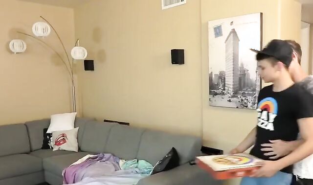 college-aged age teen Pizza dude Barebacked And Creampied