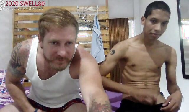 Young Thin Street Vendor With meaty jock Ejaculates With Me Whilst Witnessing Porno