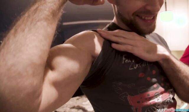 NextDoorOriginals: Homosexual Will Braun massaging huge shaft