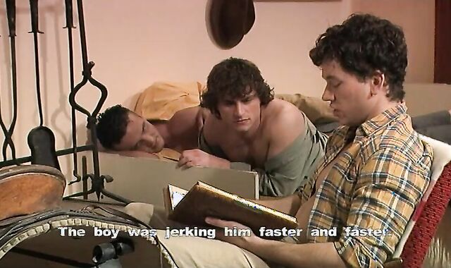 Sebastian's Cock-squeezing Fuck hole Takes on 2 Uncircumcised Pricks