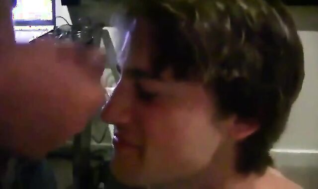 Twink Spits Out My Cum After a Big-Cock Blowjob 2