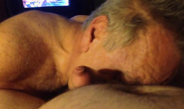 Daddy Sucks My Cock in a Motel - Amateur Blowjob Video 2