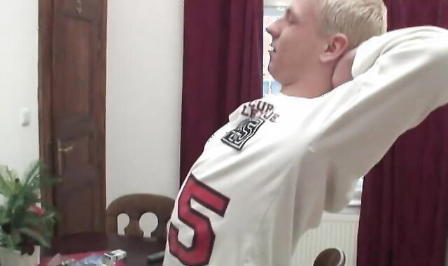 Dark Haired Stud Gulps Their Jizz