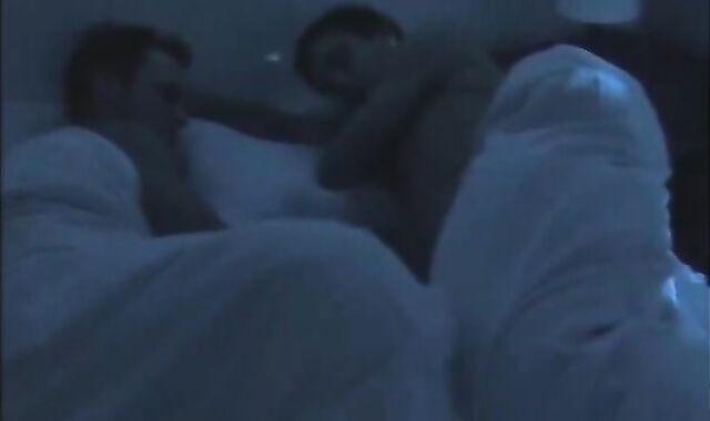 Dicksucking Twosome Turns Three-way
