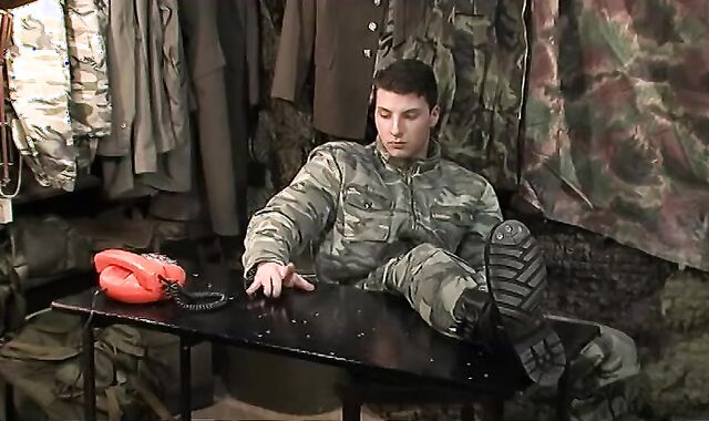 Dual Dicking for a Fresh Cadet at the Barracks