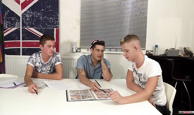 EuroBoyXXX.com - Taylor and Blu 3some in office