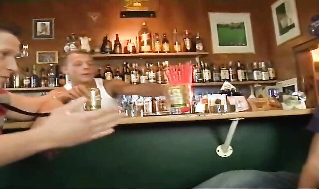 Hazelyed Barman Gets His Rocks Off