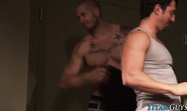 Three-way Buff Teddy ejaculated