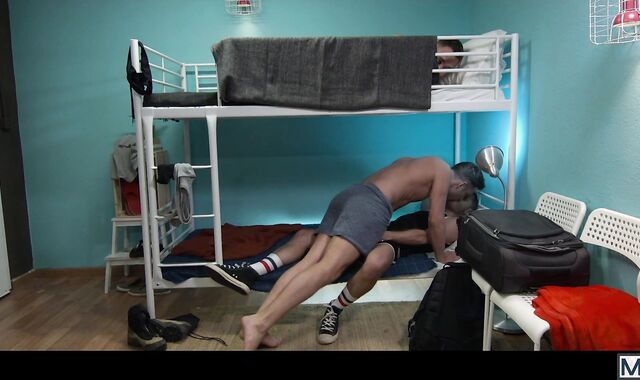 Hostel Takeover - Damon Heart with Logan Moore bum Pulverize