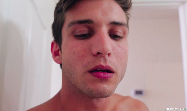 Next Door Studios: Stiff inserting & defined caucasian faggot