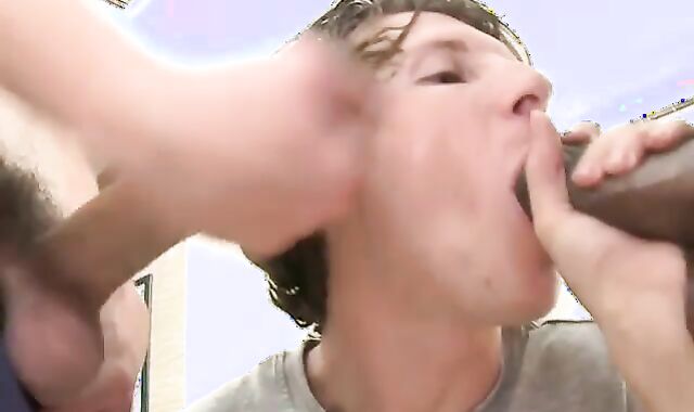 2 largest schlongs, One cock-squeezing cornhole