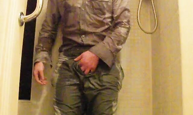 Enjoy The Way those apparels Switch Colour As They receive peed On And insatiable, I Tear My Briefs As I masturbate off