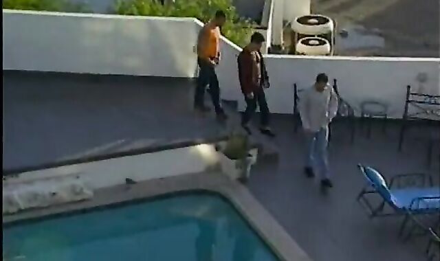 Trio dudes Engage In horny threeway Orgy