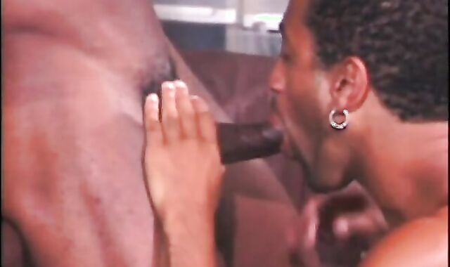 3 lustful ebon fellows have a fun A Threesome plow