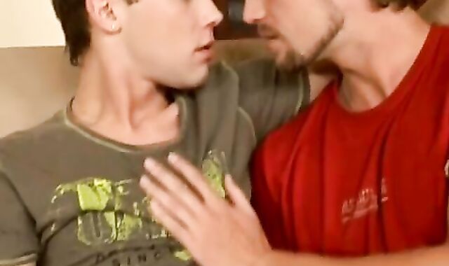 Trio homo dudes absorbing ten-Pounder And romping Each Other