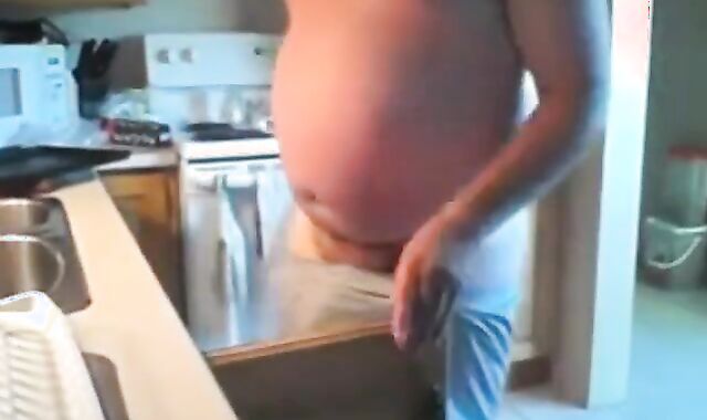 Bear Daddy Gets Pantsed by His Man on Webcam