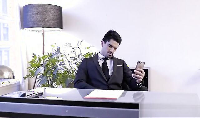 Dylan James , Drae Axtell And Lee Santino gay At Office
