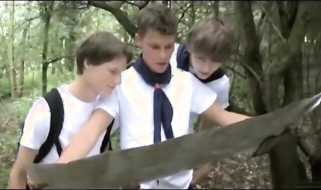 lascivious Scouts nude three-way