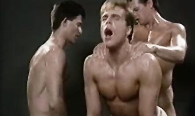 trio-some with Jeff Stryker
