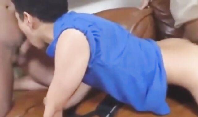 threesome bunghole An japanese Delivery Twink
